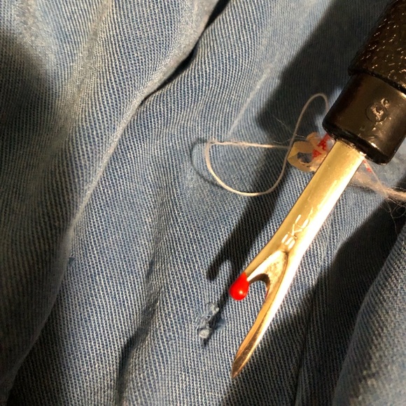 Vtg handmade blue a-line dress 2X 2X? - Picture 11 of 11